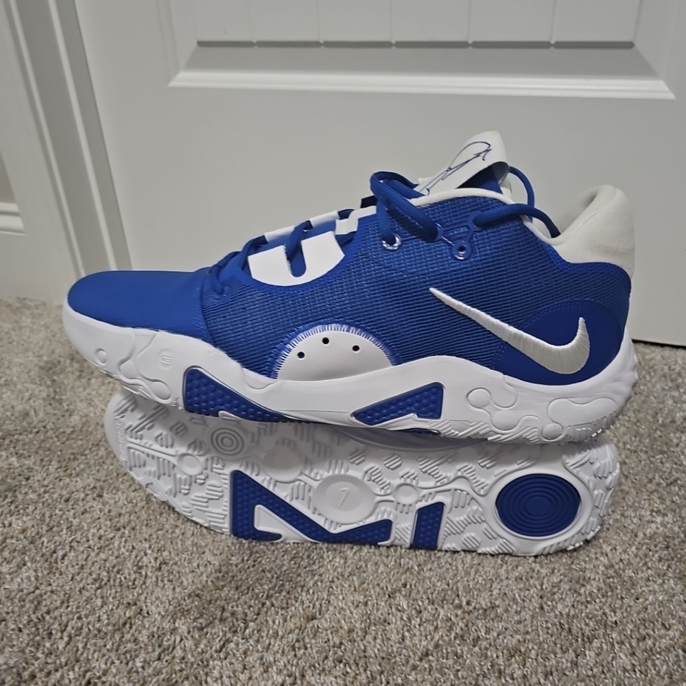 NWB Men's Nike PG 6 TB Promo Basketball Shoes Size 16 DX6654 400  Blue/White